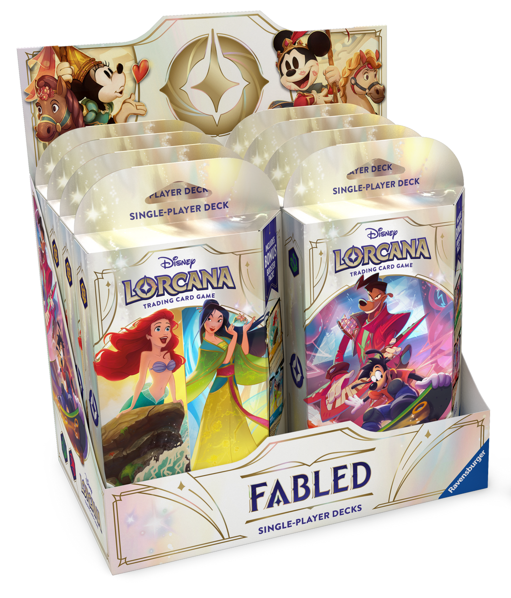lorcana fabled starter decks Showcase Princess Power with Disney Lorcana's New Deck and endless deck Disney Lorcana: Fabled Starter Decks