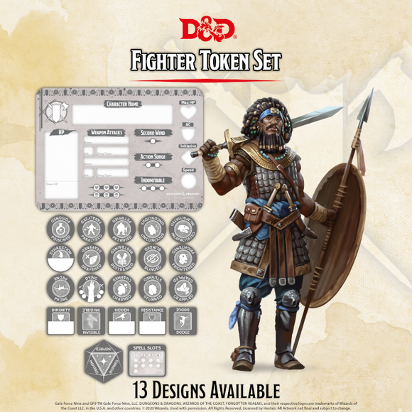 Dungeons & Dragons 5th Ed. Fighter Token Set