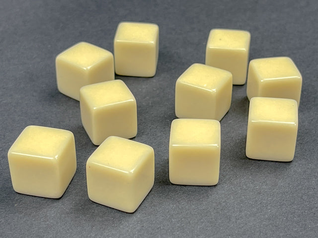 Chessex Opaque Polyhedral Bag of 10 Blank 6-sided dice