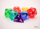 Chessex Prism Translucent GM & Beginner Player Polyhedral 7- Die Set