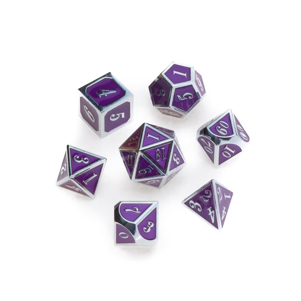 RPG 7-Die Sets Silver Series Greifenfels (Multiple variants)