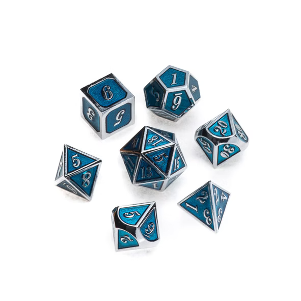 RPG 7-Die Sets Silver Series Greifenfels (Multiple variants)