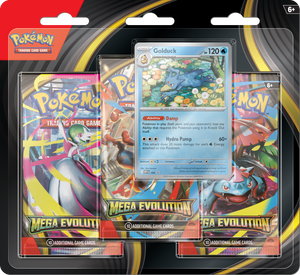 Pokémon TCG: Mega Evolution 1 - Poke Blister 3-Pack: Golduck (Max 1/kund!)