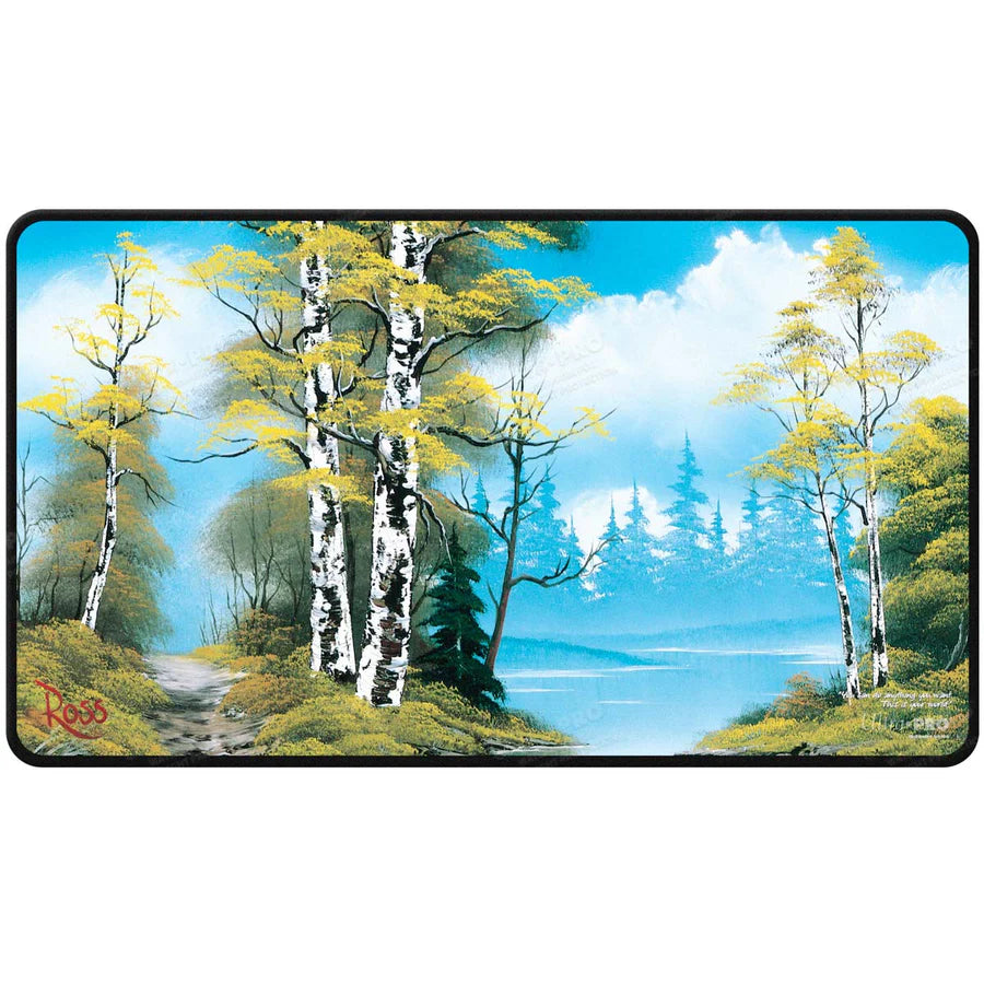 Ultra Pro -  Bob Ross Lakeside Path Black Stitched Playmat