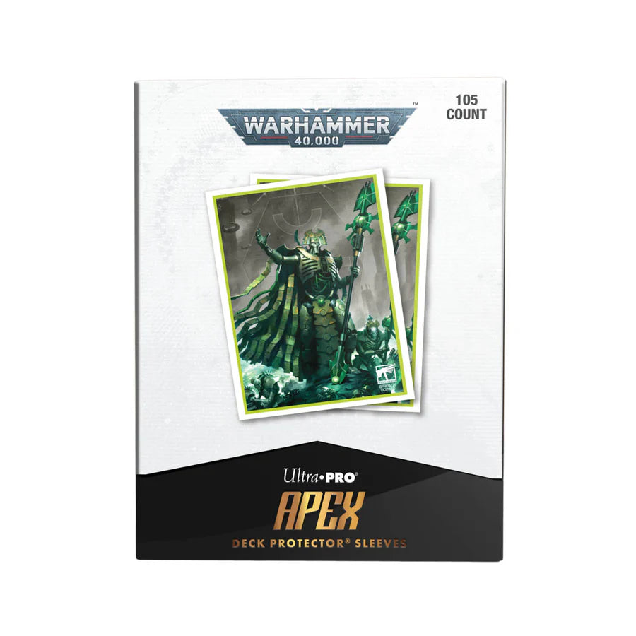Ultra Pro -  Warhammer 40,000 Necrons 105ct APEX DECK PROTECTOR® Necron Sleeves for Magic the Gathering