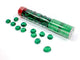 Chessex Gaming Glass Stones in Tube - Crystal Dark Green (40)