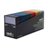Vault X Seamless Rigid Toploaders 35pt 120-pack Colored border (6 colours)