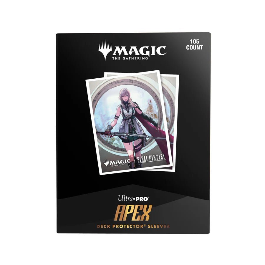 Ultra Pro FINAL FANTASY™ Lightning, Army of One 105ct APEX® DECK PROTECTOR® Sleeves for Magic: The Gathering