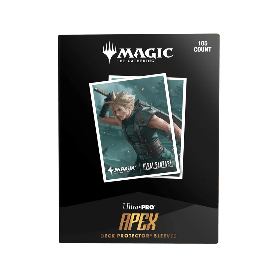 Ultra Pro FINAL FANTASY™ Cloud, Planet's Champion 105ct APEX DECK PROTECTOR® Sleeves