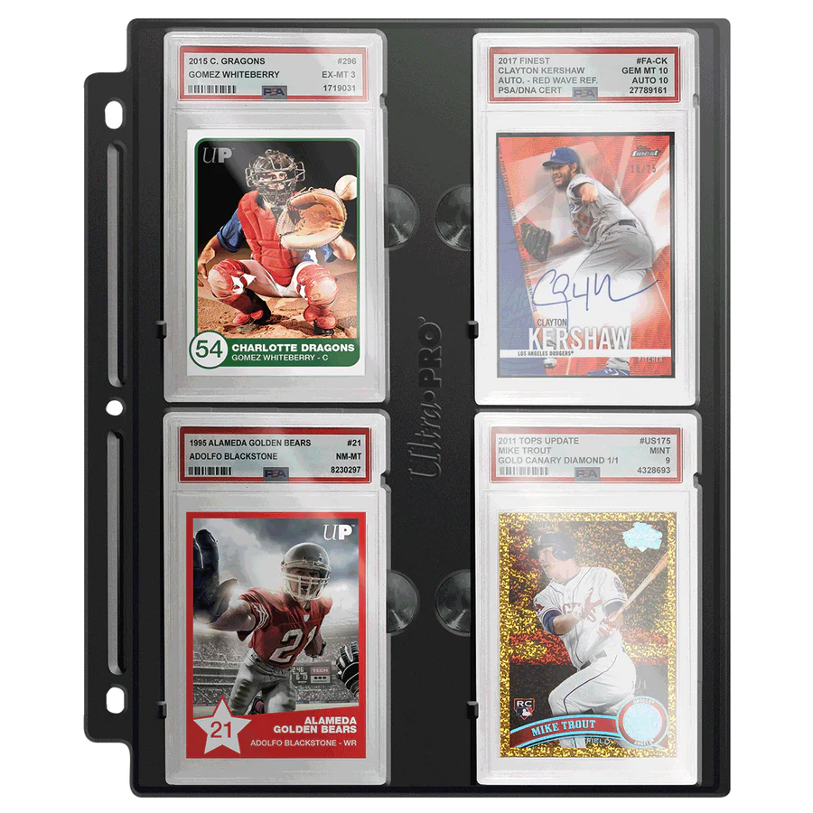 Ultra Pro - Pages for PSA Graded Slabs (Black)