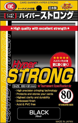 KMC Standard Sleeves - Hyper STRONG Black KMC Standard Sleeves - Hyper STRONG Black