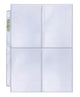 Ultra Pro 4-Pocket Pages Plat. 3½ x 5"