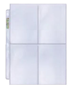Ultra Pro 4-Pocket Pages Plat. 3½ x 5"