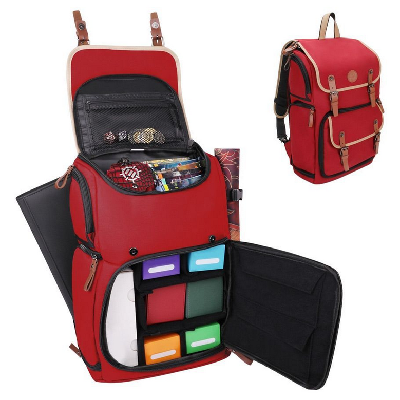 ENHANCE Trading Card Games - Trading Card Backpack Designer Edition (Red)