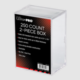 Ultra Pro 2-Piece 250-Count Clear Card Storage Box