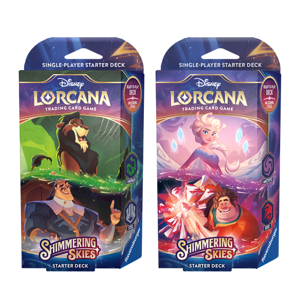 Disney Lorcana: Shimmering Skies Starter Decks