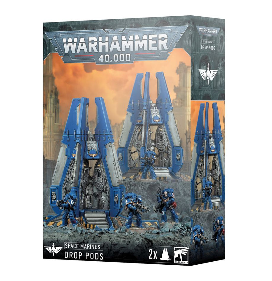 Warhammer 40,000 - Space Marines Drop Pods