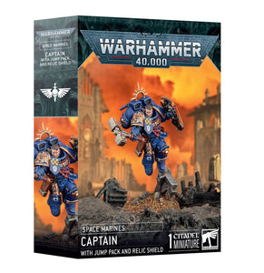 Warhammer 40,000 - Space Marines Captain with Jump Pack and Relic Shield
