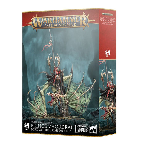 Warhammer Age of Sigmar - Soulblight Gravelords Prince Vhordrai, Lord of the Crimson Keep