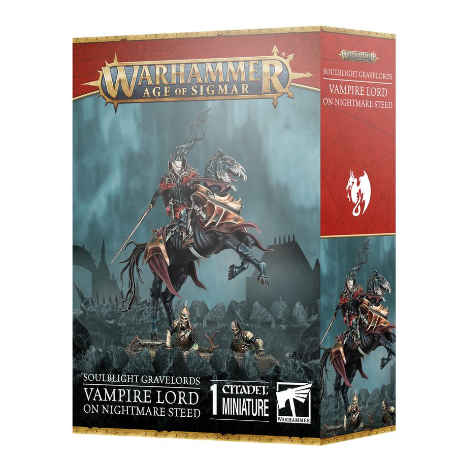 Warhammer Age of Sigmar - Soulblight Gravelords: Vampire Lord on Nightmare Steed