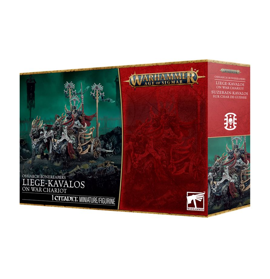 Warhammer Age of Sigmar - Ossiarch Bonereapers Liege-Kavalos on War Chariot