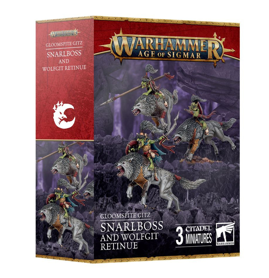 Warhammer Age of Sigmar - Gloomspite Gitz: Snarlboss and Wolfgit Retinue
