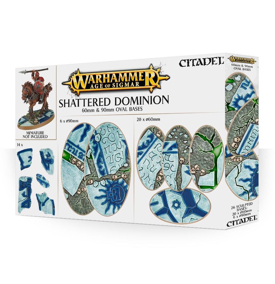 Warhammer - Citadel Shattered Dominion 60 & 90mm Oval Bases