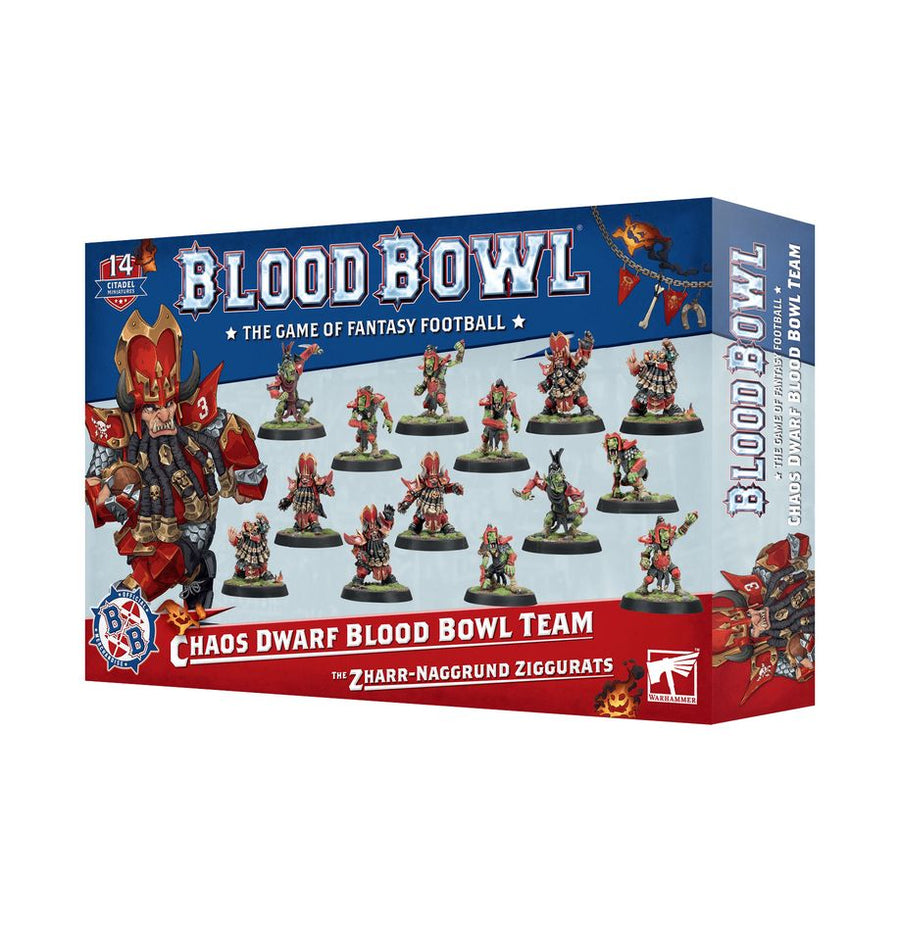 Warhammer Blood Bowl - Chaos Dwarf Blood Bowl Team: The Zharr-Naggrund Ziggurats