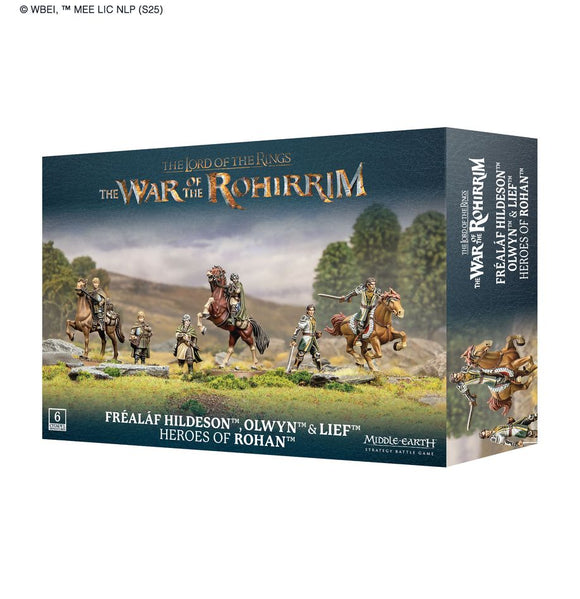 Middle-earth Strategy Battle Game - The Lord of The Rings The War of the Rohirrim™ – Fréaláf Hildeson™, Olwyn™ & Lief™, Heroes of Rohan™