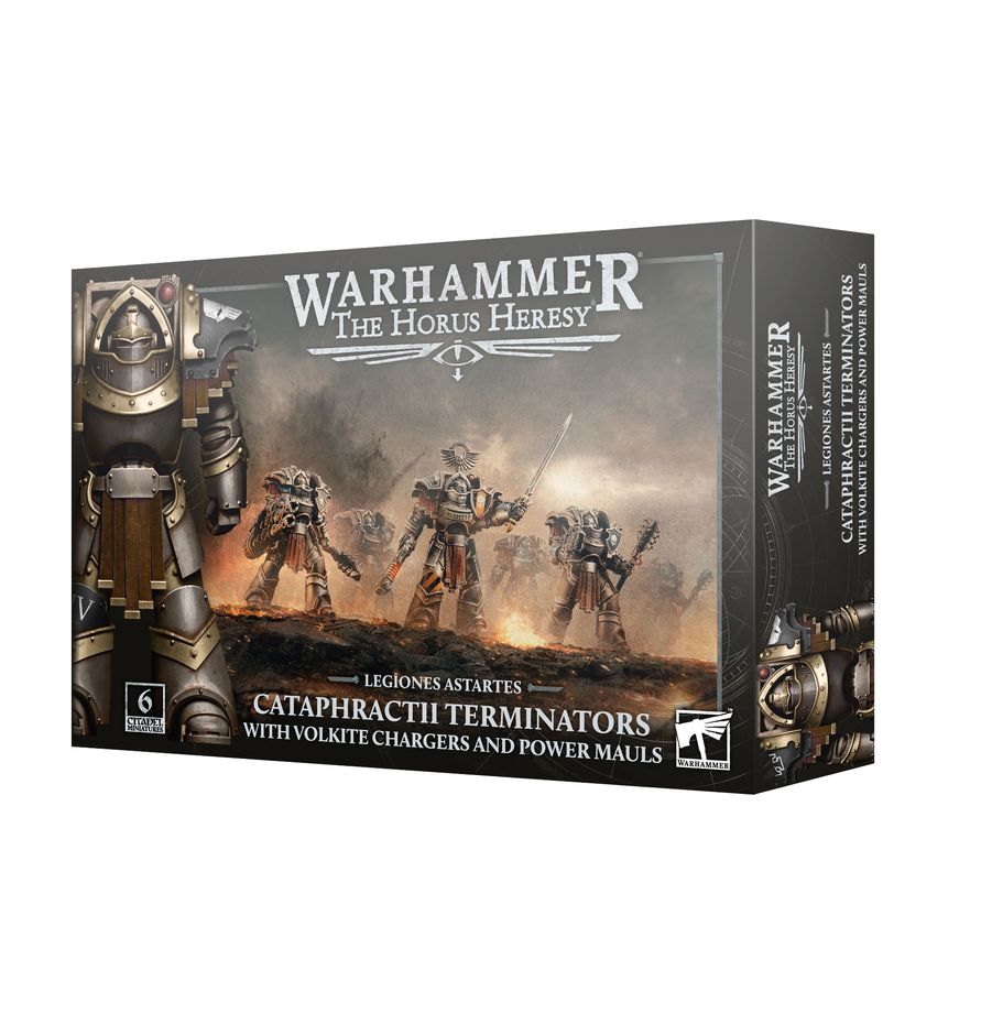Warhammer: The Horus Heresy - Legiones Astartes Cataphractii Terminators with Volkite Chargers and Power Mauls
