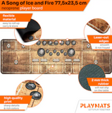 Neoprene Player's Board for A Song of Ice and Fire Miniatures Game (Large & Small)