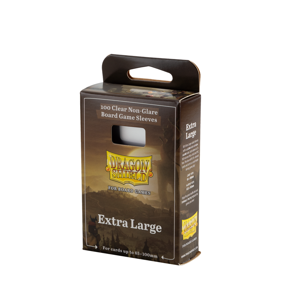 Dragon Shield Board Game Sleeves: Extra Large - Clear/Non-Glare