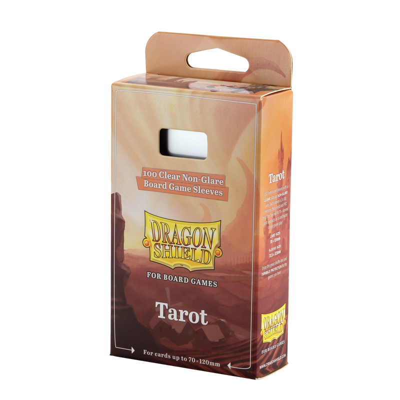 Dragon Shield Board Game Sleeves: Tarot  - Clear/Non-Glare