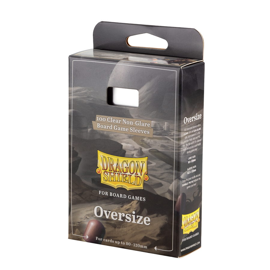Dragon Shield Board Game Sleeves: Oversize - Clear/Non-Glare