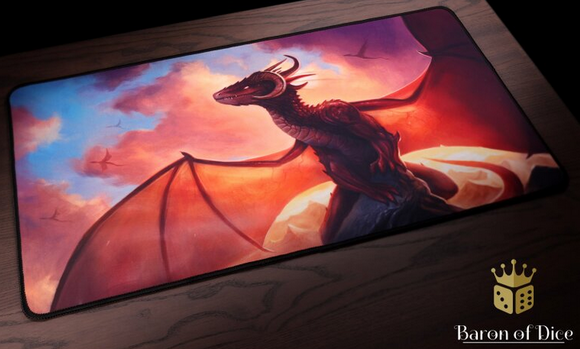 Baron of Dice – Premium Oversized Playmat: Red Dragon