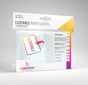 GameGenic Closable Inner Sleeves 100