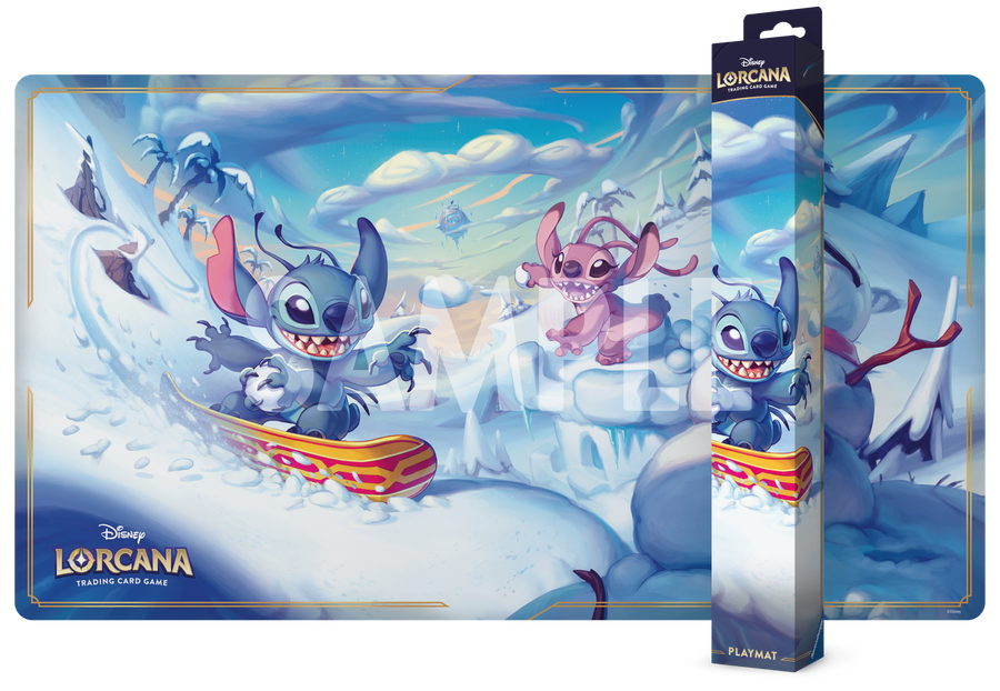 Disney Lorcana: Hyperia City Playmat Stitch and Angel