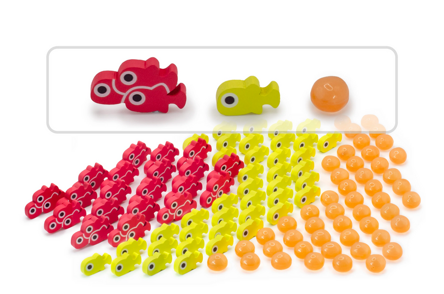 Finspan: Upgrade Pack (Wooden Tokens & Squishy Eggs)