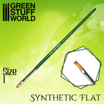 Green Stuff World - GREEN SERIES Synthetic Flat Brush (Multiple)