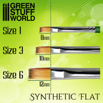 Green Stuff World - GREEN SERIES Synthetic Flat Brush (Multiple)