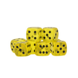Gemstone Dice 15mm D6 (8)(multiple colors)