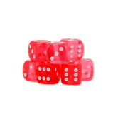 Gemstone Dice 15mm D6 (8)(multiple colors)