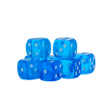 Gemstone Dice 15mm D6 (8)(multiple colors)