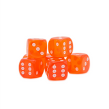 Gemstone Dice 15mm D6 (8)(multiple colors)