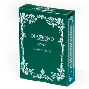 Diamond Plastic Playing Cards - Poker (slightly wider than normal cards)