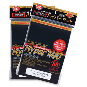 KMC Standard Sleeves - Hyper Mat Black (80 Sleeves)