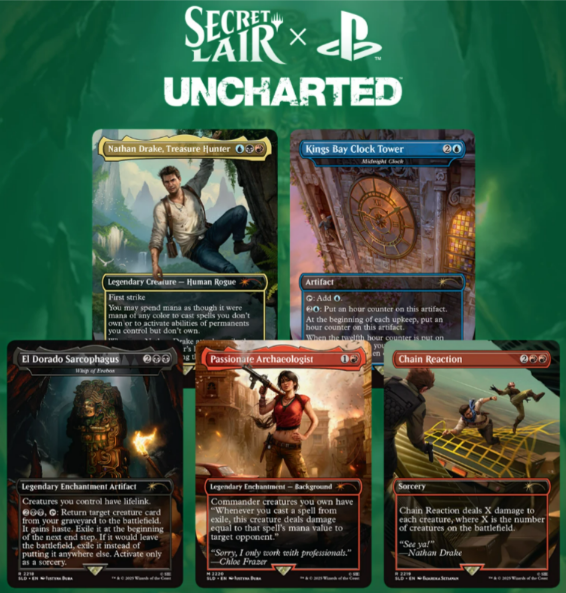 Magic The Gathering: Secret Lair x PlayStation - Secret Lair x Uncharted