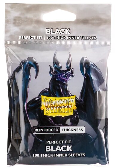 Dragon Shield Thick Perfect Fit Black (100 st)