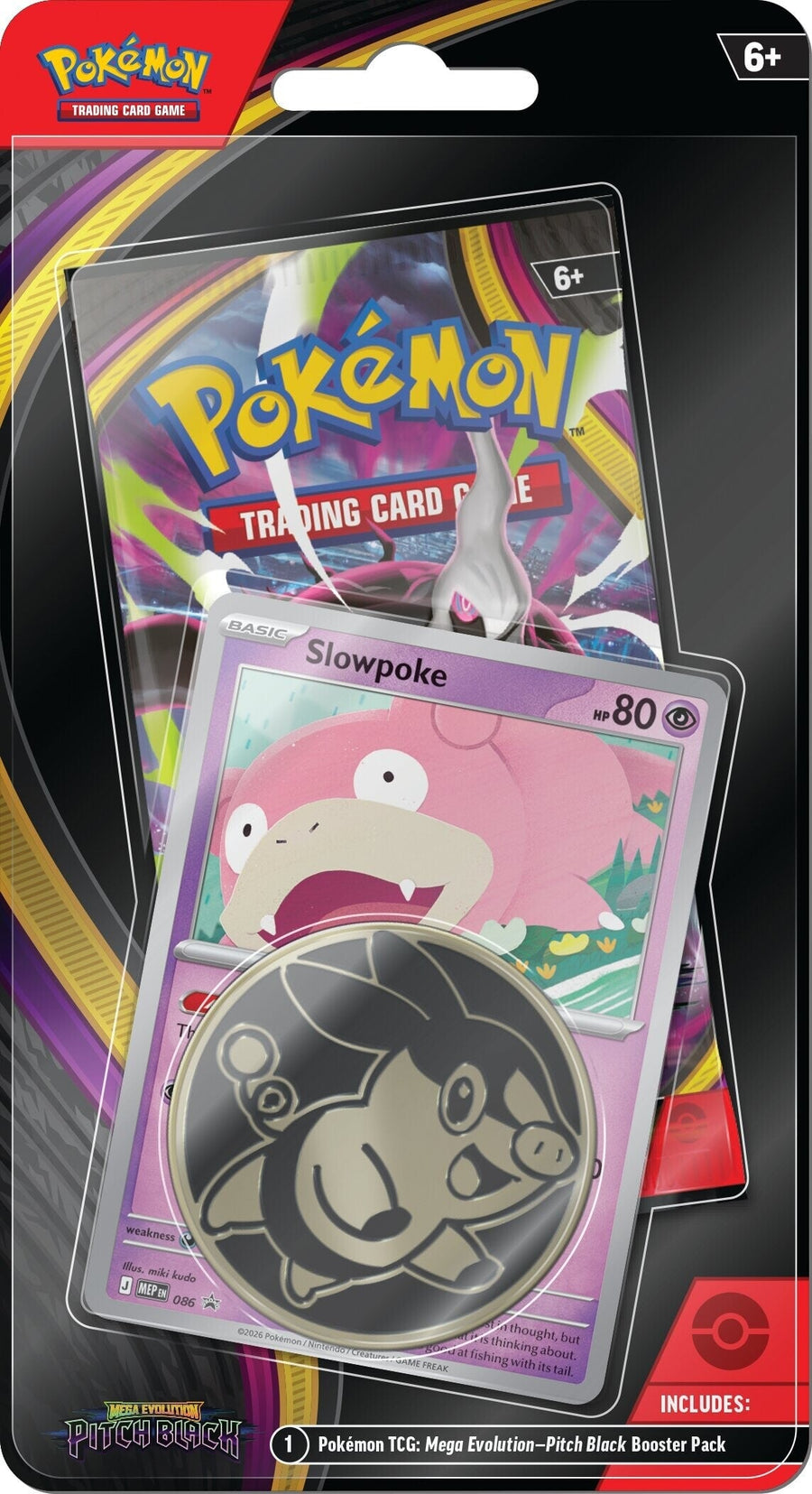 Pokémon TCG: Mega Evolution 5 Pitch Black - Poke Checklane: Slowpoke (Max 1/kund!)
