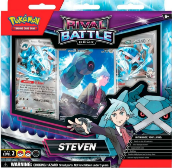 Pokémon TCG: Rival Battle Deck - Steven (Max 1st/kund!)